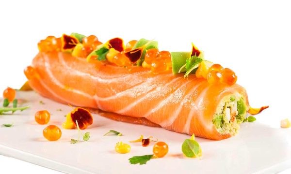 Rollito de salmón