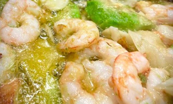Cazuela de Gambón y Aguacate