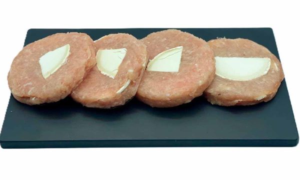 Burger meat de pollo y rulo de cabra (2ud)
