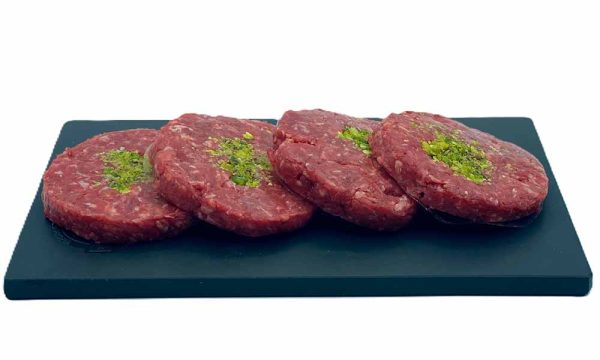 Burger meat de ternera, cebolla caramelizada y pistacho (2ud)