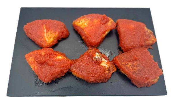 Queso frito con tomate (ración)