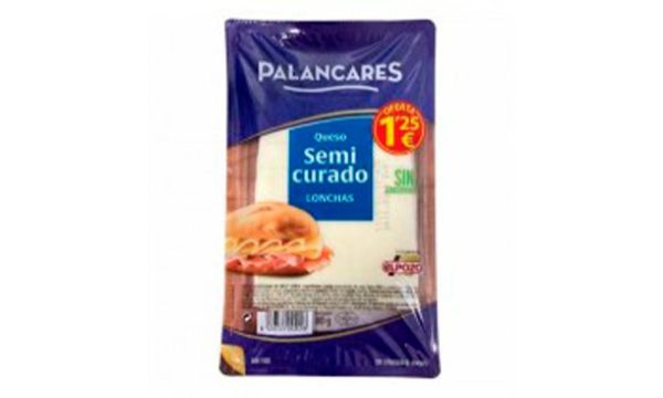 Queso semi curado lonchas Palancares