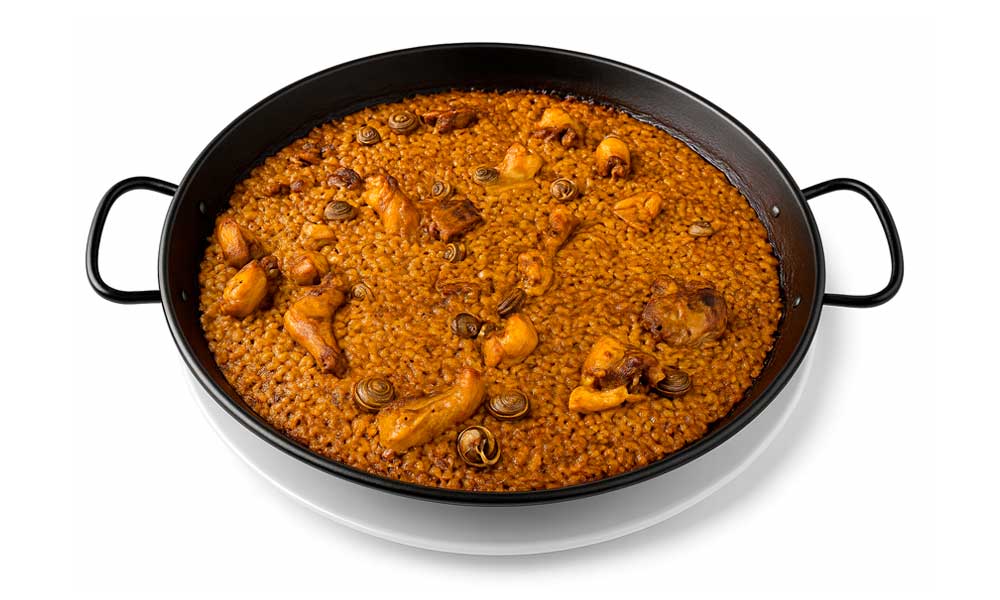 Arroz y conejo - En paellera