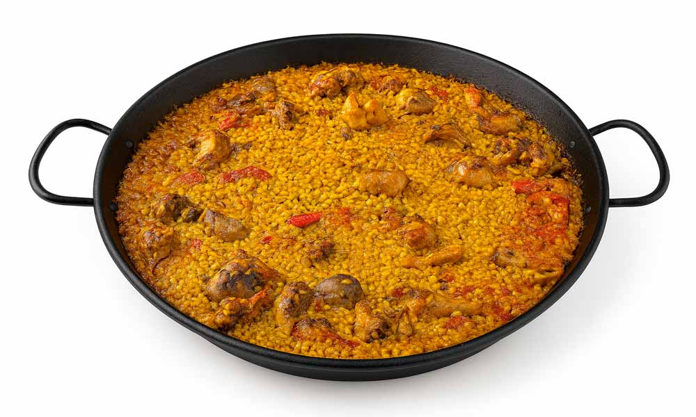 Arroz y pollo - En paellera