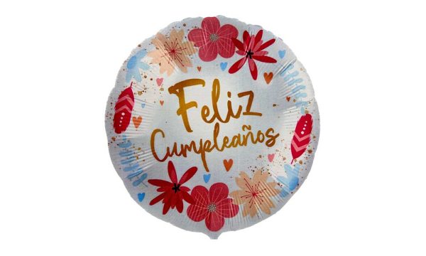 Globo de helio "Feliz Cumpleaños"