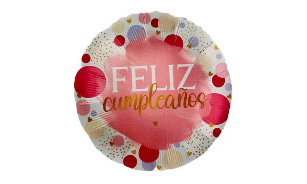 Globo de helio "Feliz Cumpleaños"