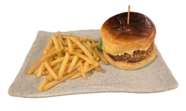 Burger Grandma’s Crispy + patatas + bebida