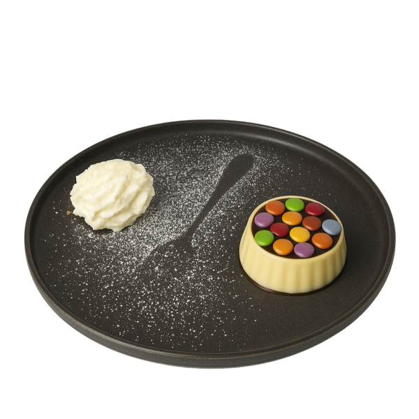 Cremoso de choco blanco con lacasitos casero