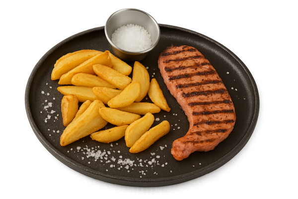 SECRETO A LA PARILLA CON PATATAS Y&G O ENSALADA