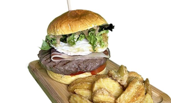 Burger Yakk Ibérica y patatas