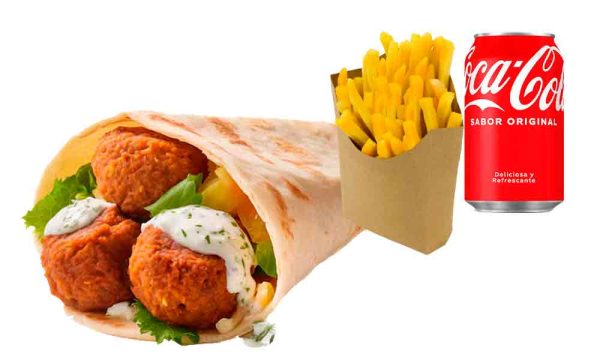 Menú 3: Rollo Falafel