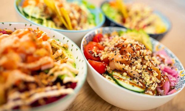 Menú Poke Bowl personalizado