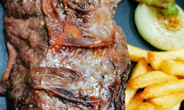 Entraña de Ternera a la parrilla con Patatas