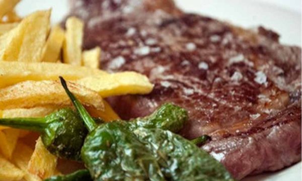 Entrecot a la parrilla con Guarnición