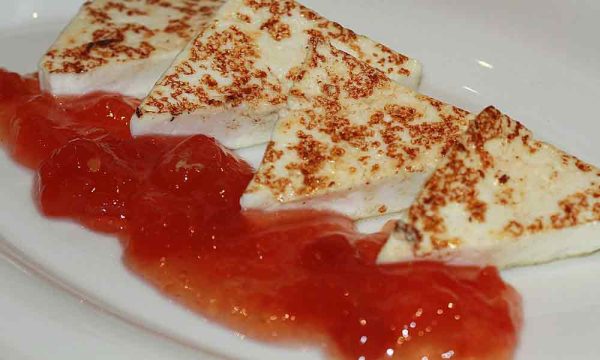 Queso Fresco de Cabra a la Plancha - Ud  (con mermeladas)
