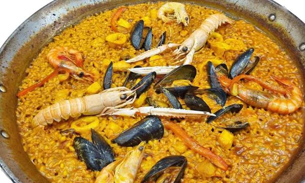 Paella de Marisco sin paellera