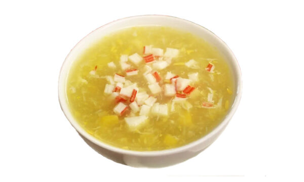 16. Sopa de maíz con cangrejos