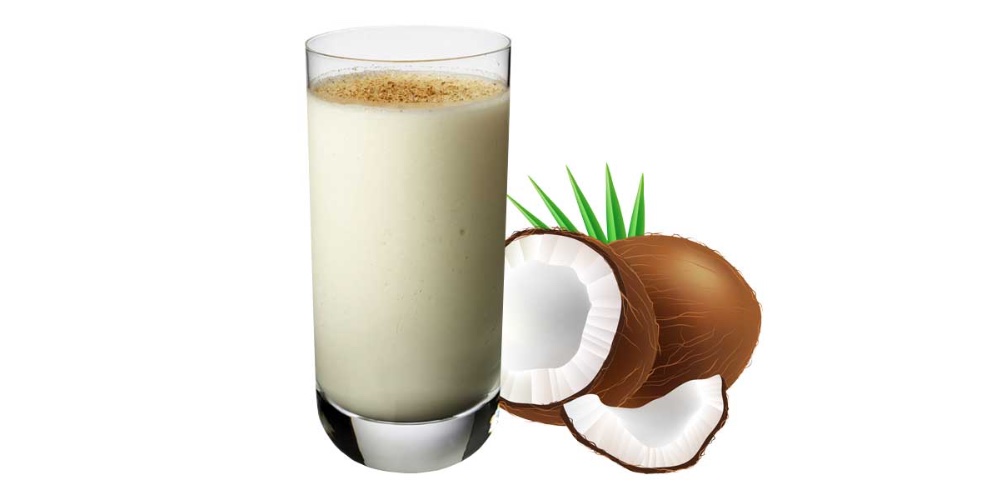 Batido natural de crema de coco, nuevo producto