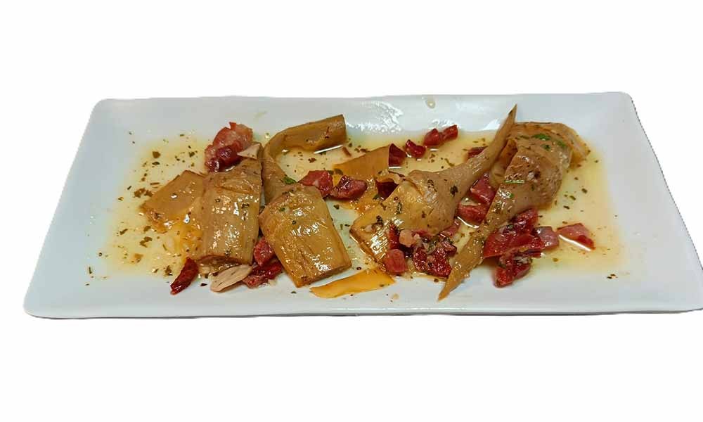 Alcachofas salteadas con jamón, nuevo producto